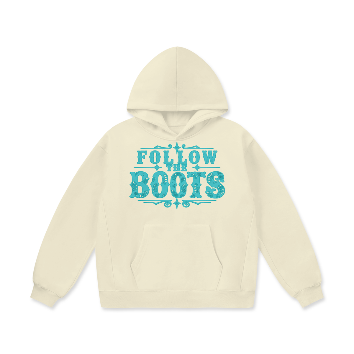 Follow the Boots (Oversize Heavyweight Fleece Hoodie)
