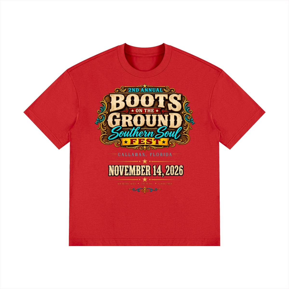 Boots on the Ground Official Tee (Unisex Drop Shoulder Cotton T-Shirt)