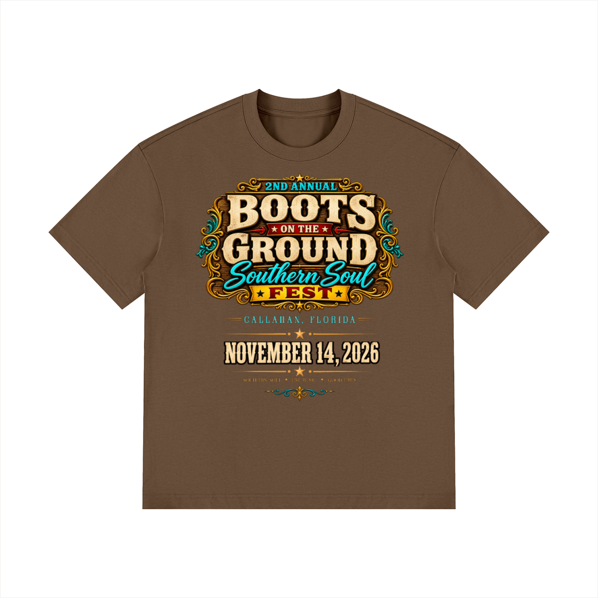 Boots on the Ground Official Tee (Unisex Drop Shoulder Cotton T-Shirt)