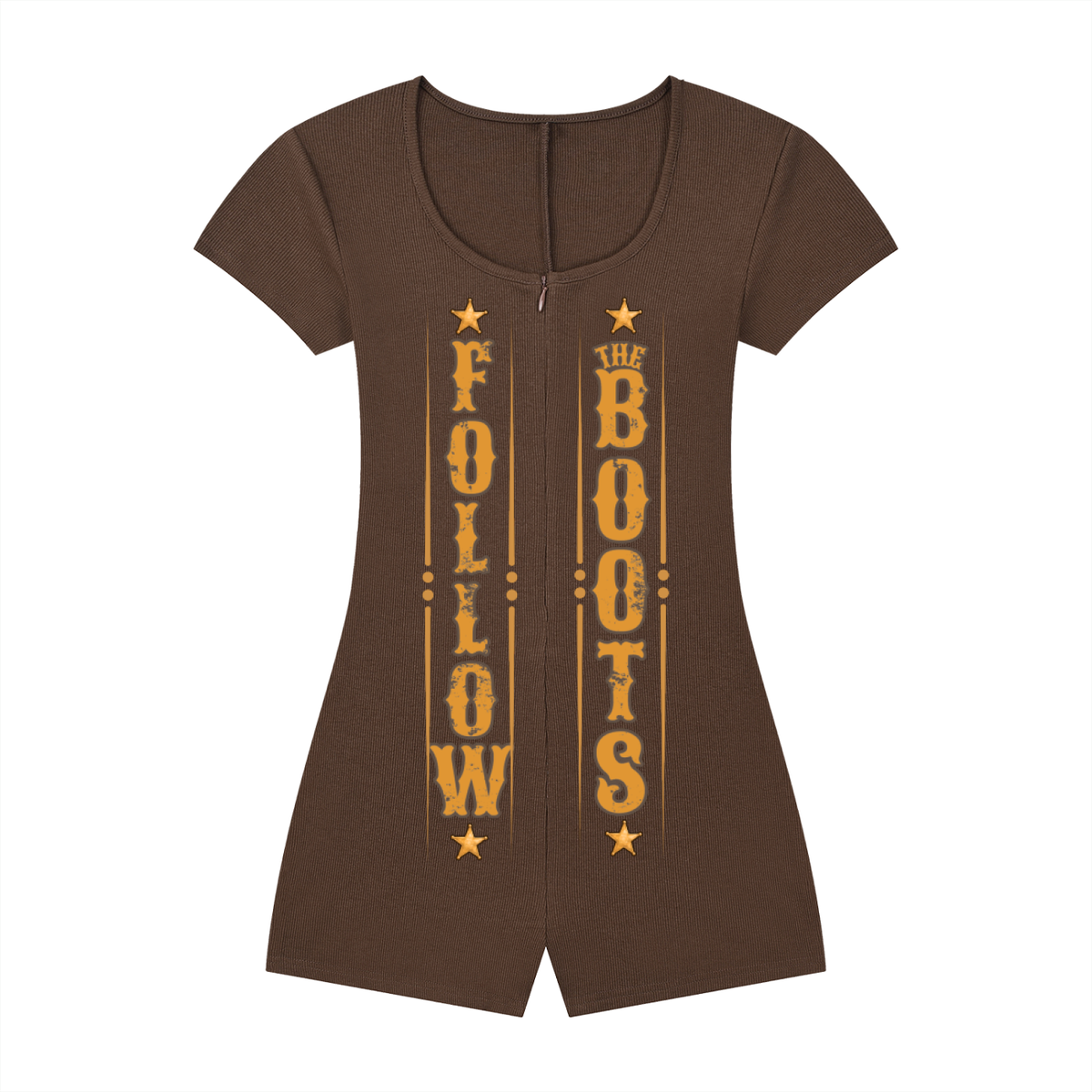 Follow the Boots (Women's Dual-Function Cape Tie-Waist Romper)