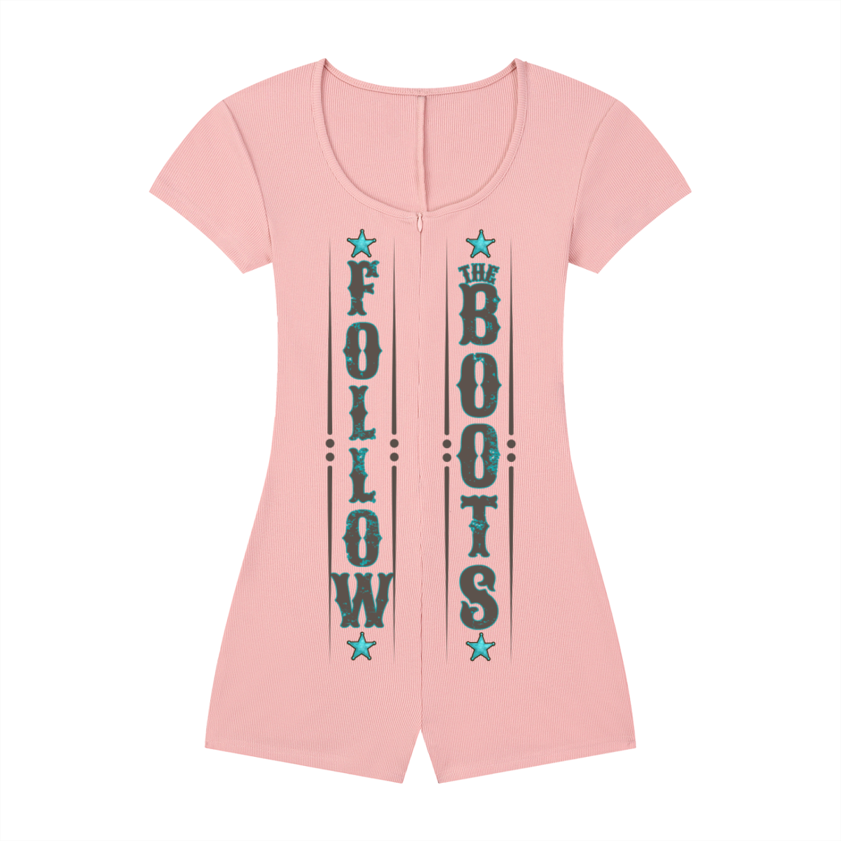 Follow the Boots (Women's Dual-Function Cape Tie-Waist Romper)