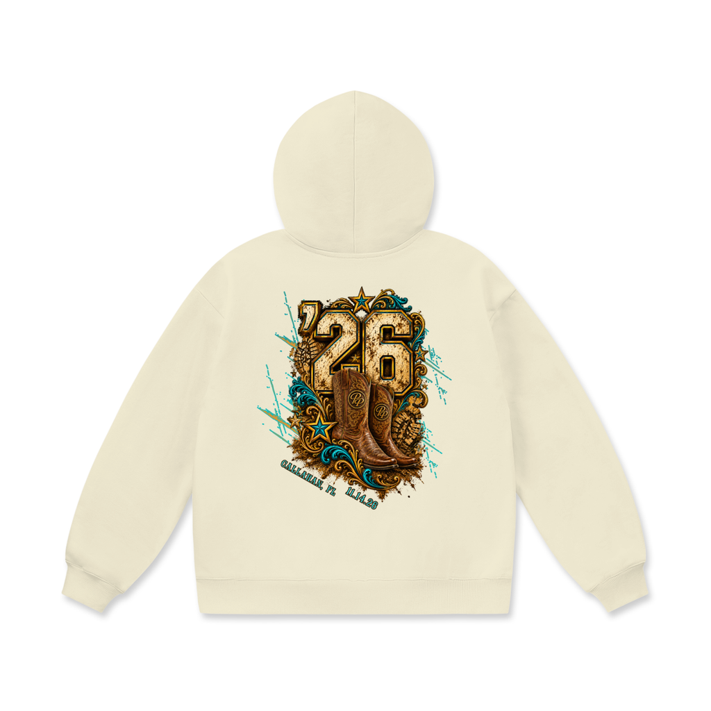 Follow the Boots (Oversize Heavyweight Fleece Hoodie)