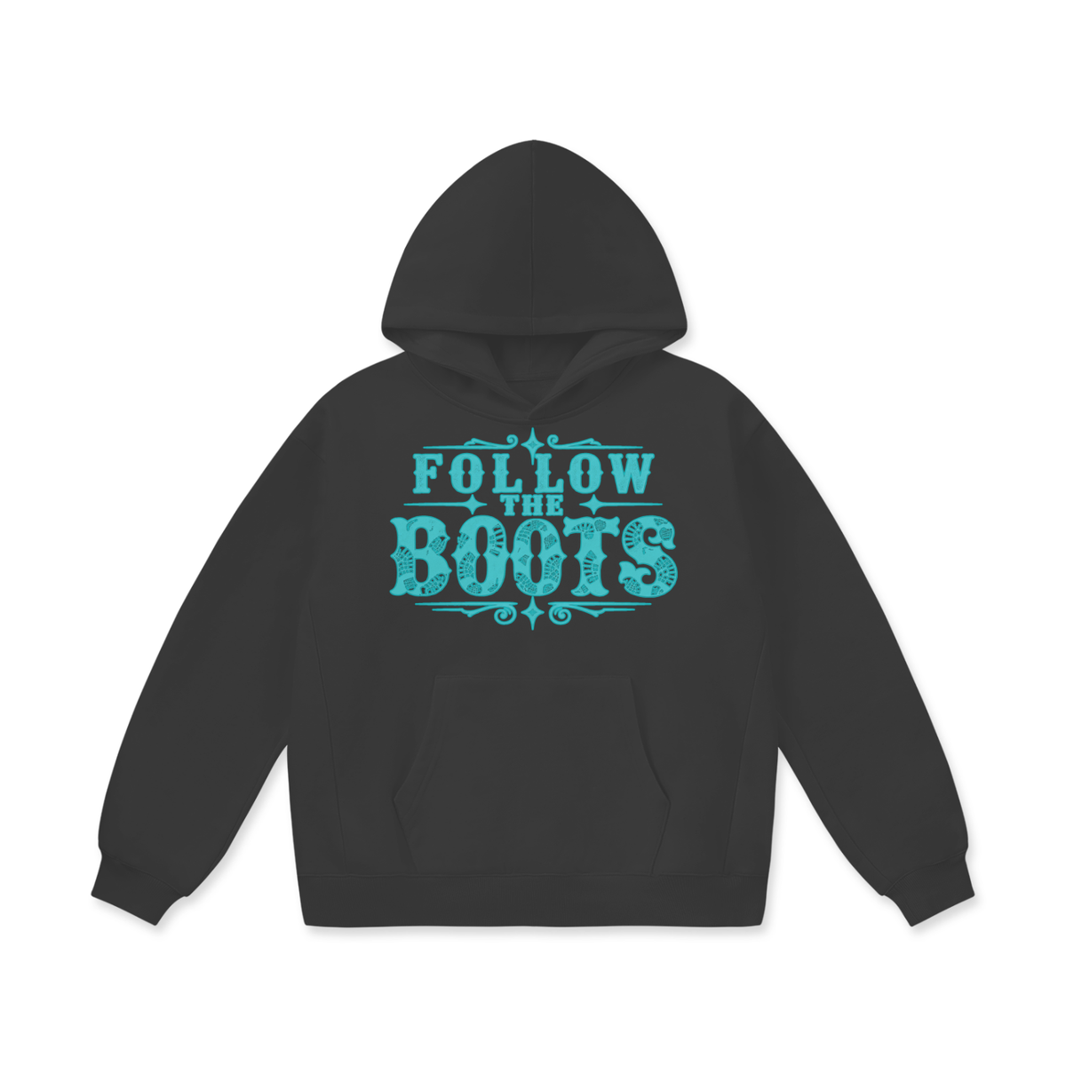 Follow the Boots (Oversize Heavyweight Fleece Hoodie)