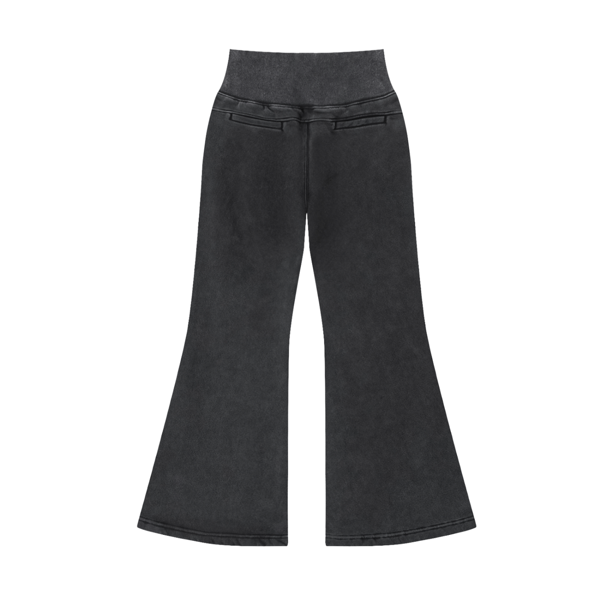 Follow the Boots (Vintage Washed Flared Fleece Pants)