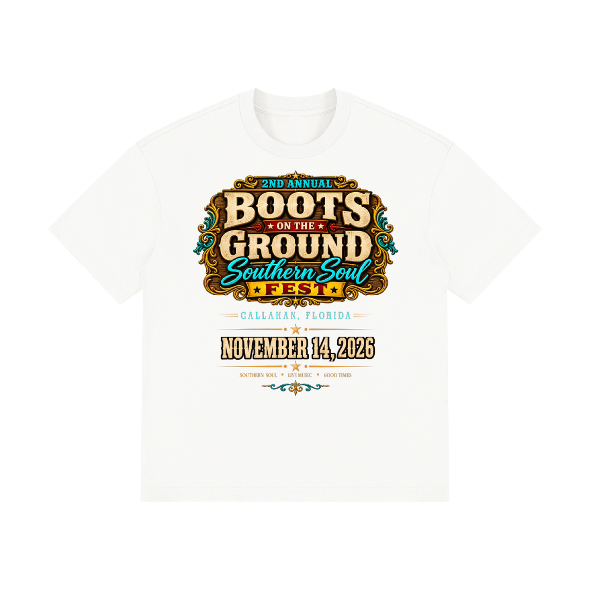 Boots on the Ground Official Tee (Unisex Drop Shoulder Cotton T-Shirt)