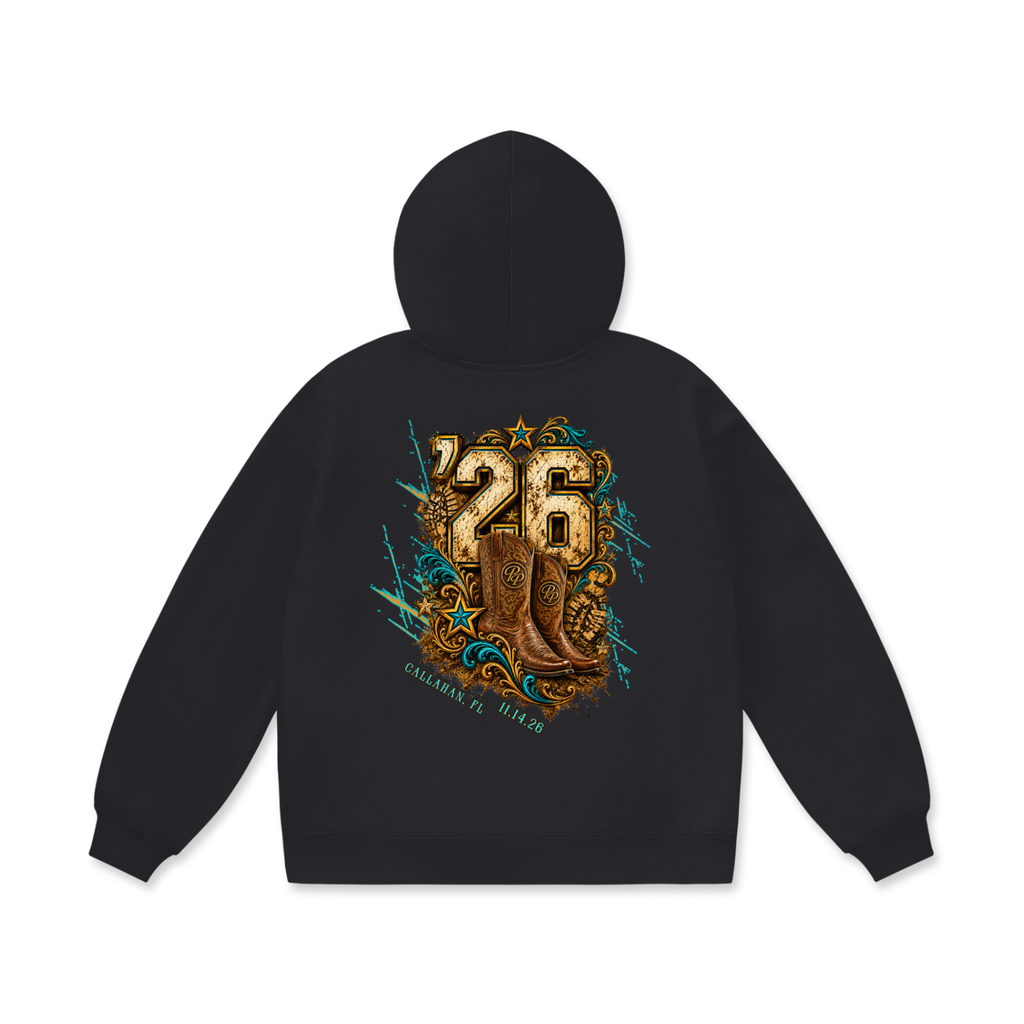 Follow the Boots (Oversize Heavyweight Fleece Hoodie)