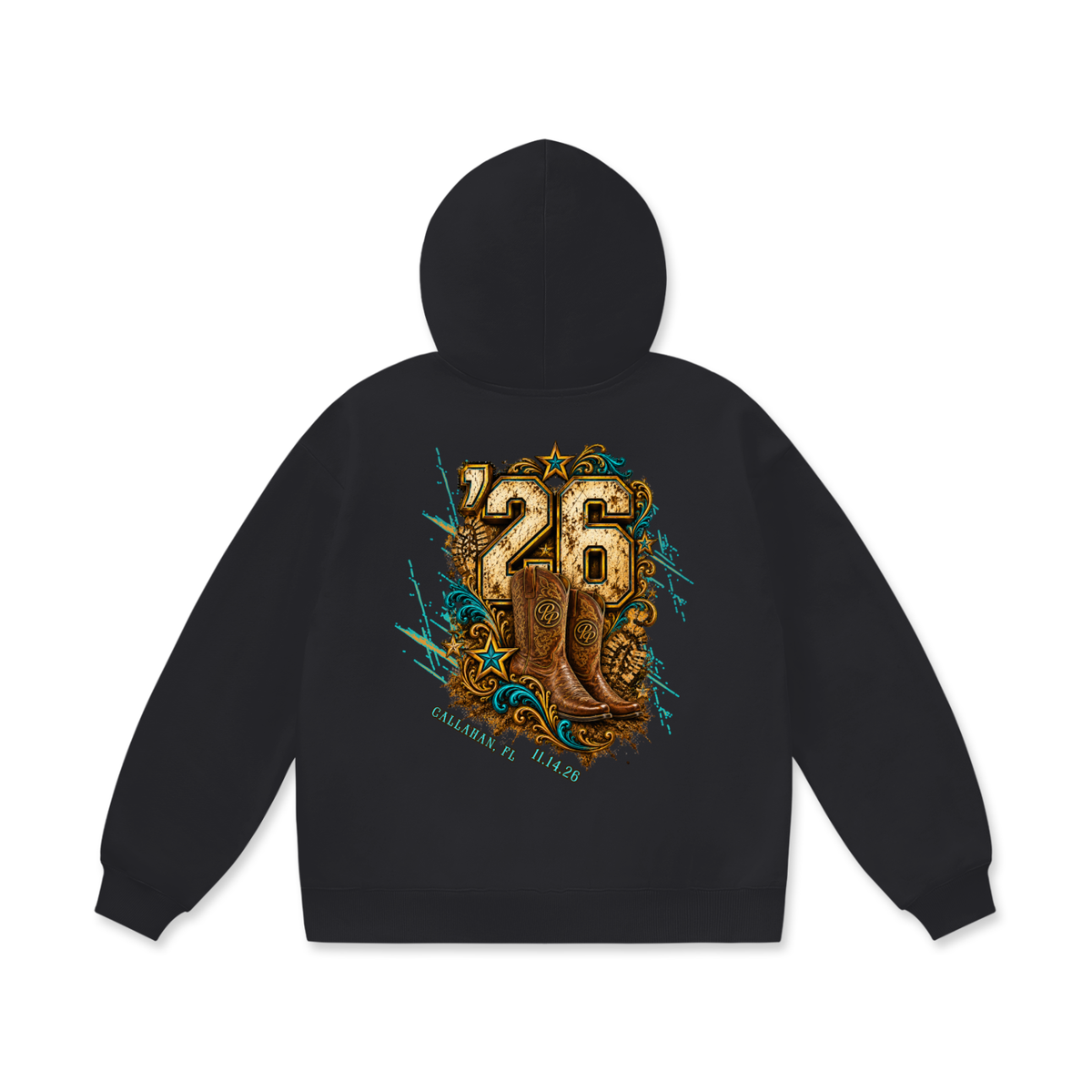 Follow the Boots (Oversize Heavyweight Fleece Hoodie)