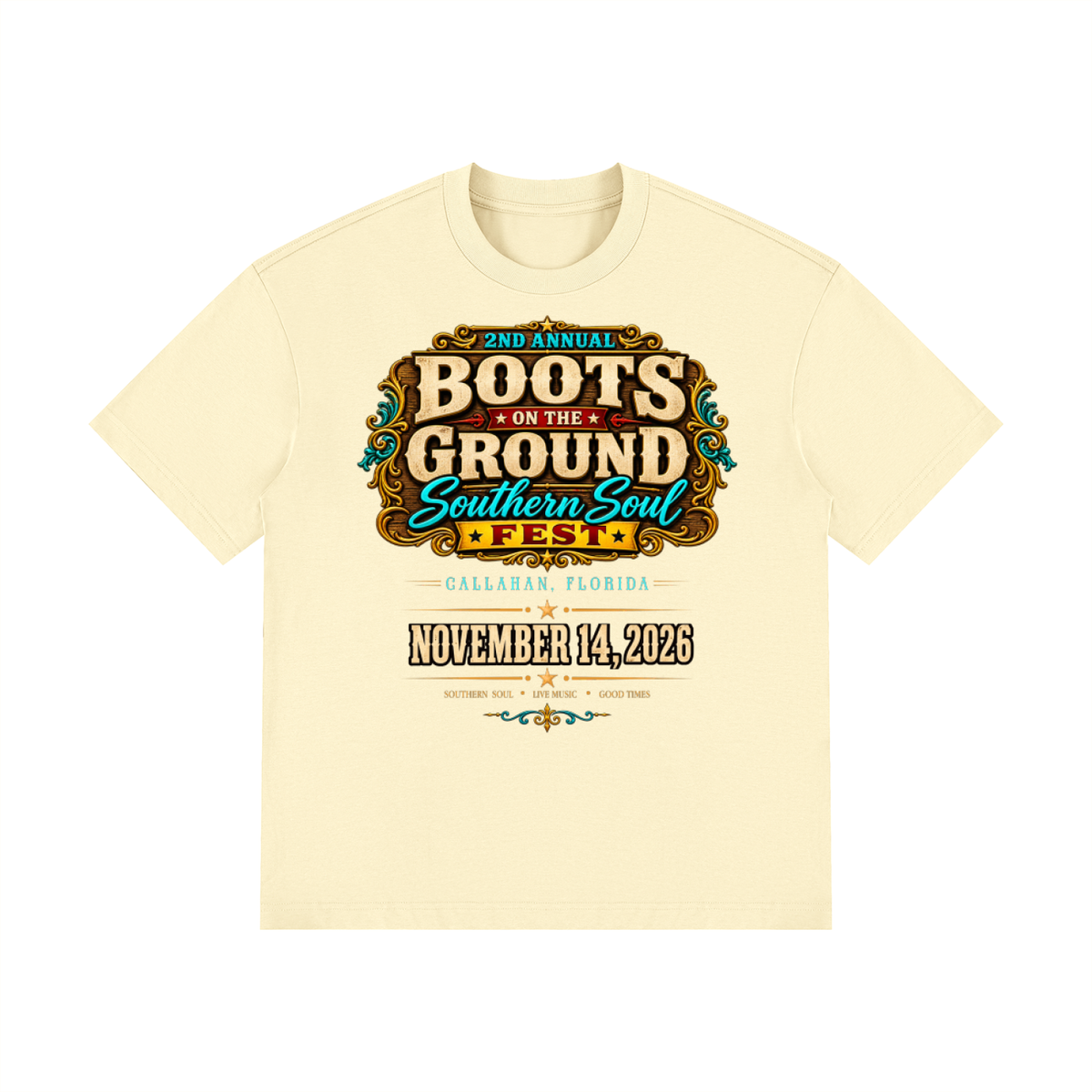Boots on the Ground Official Tee (Unisex Drop Shoulder Cotton T-Shirt)