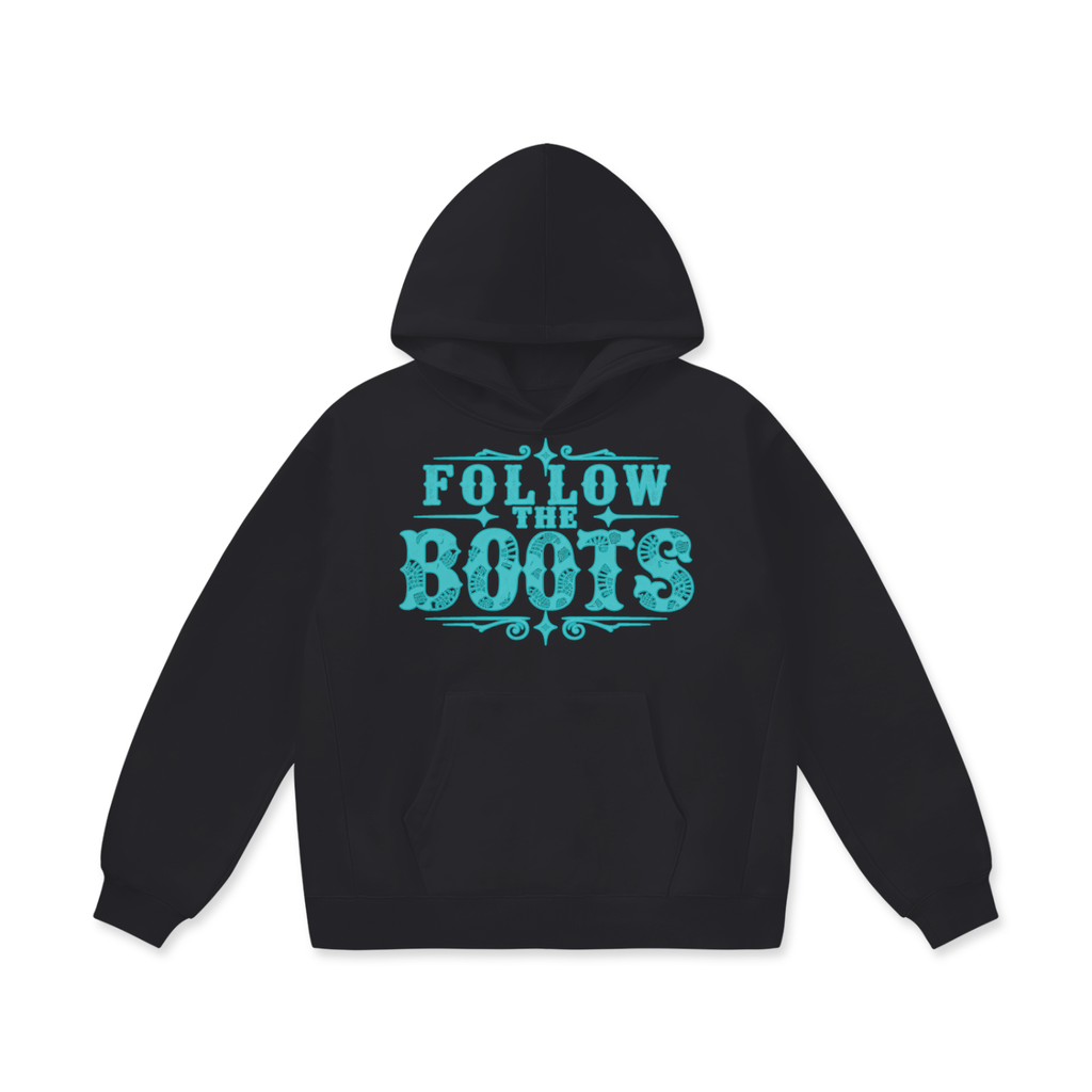 Follow the Boots (Oversize Heavyweight Fleece Hoodie)