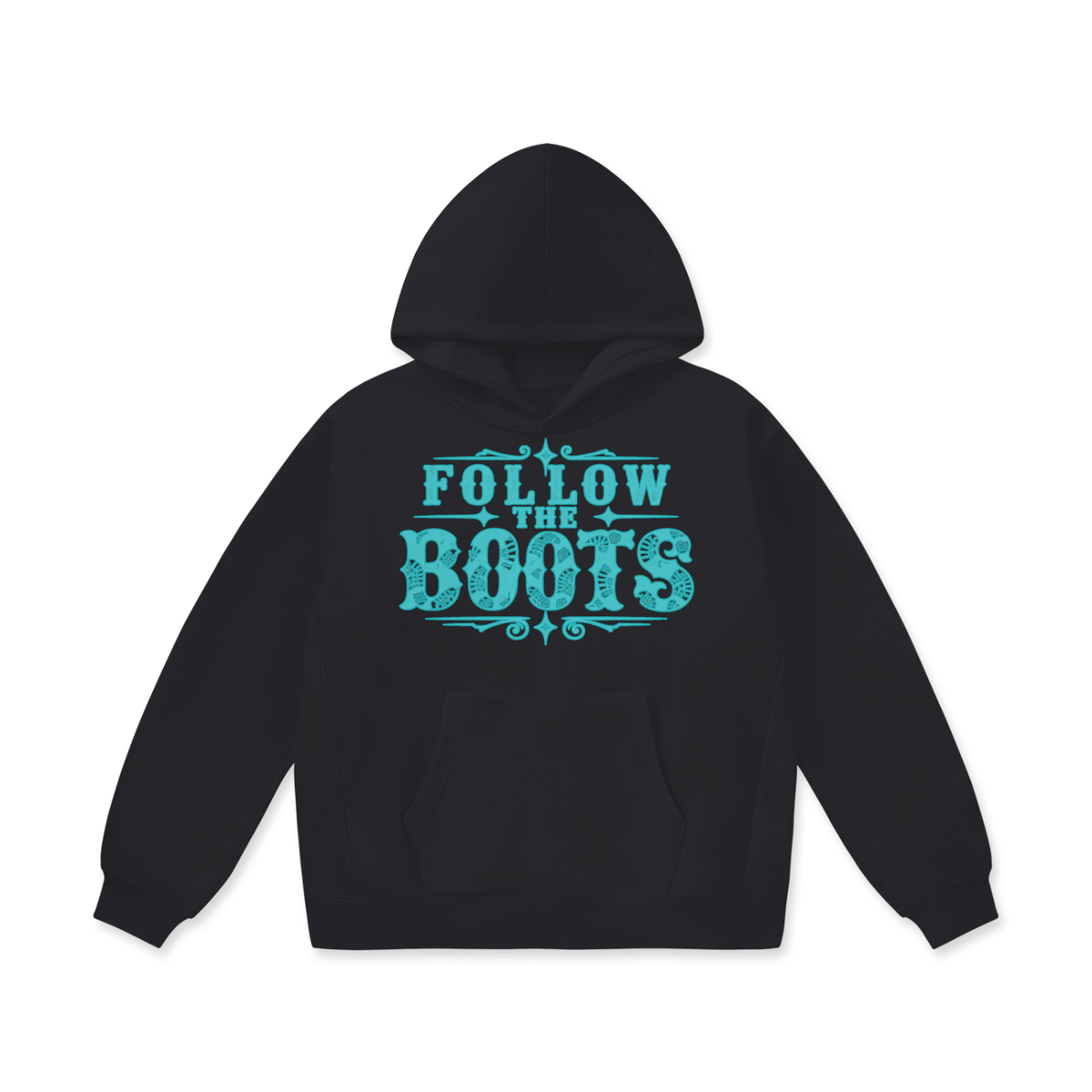 Follow the Boots (Oversize Heavyweight Fleece Hoodie)