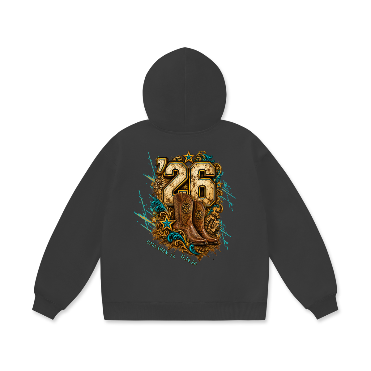 Follow the Boots (Oversize Heavyweight Fleece Hoodie)