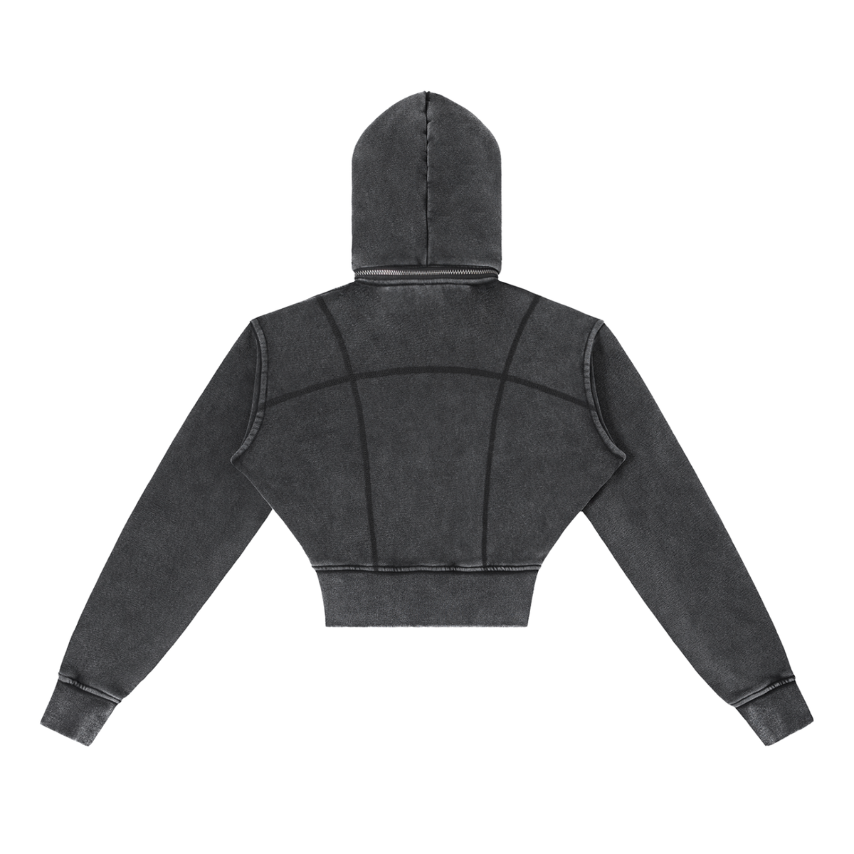 Follow the Boots (Vintage Washed Cropped Fleece Hoodie)